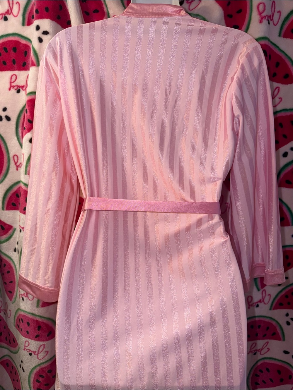 🩷 Vintage Striped Long Robe - Picture 8 of 12